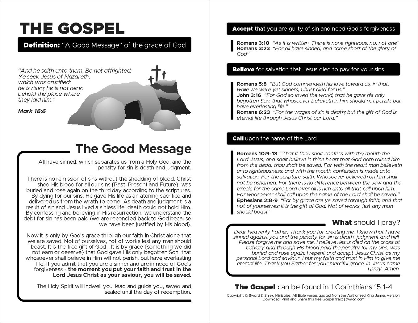 Printable Gospel Tracts in Free Printable Gospel Tracts