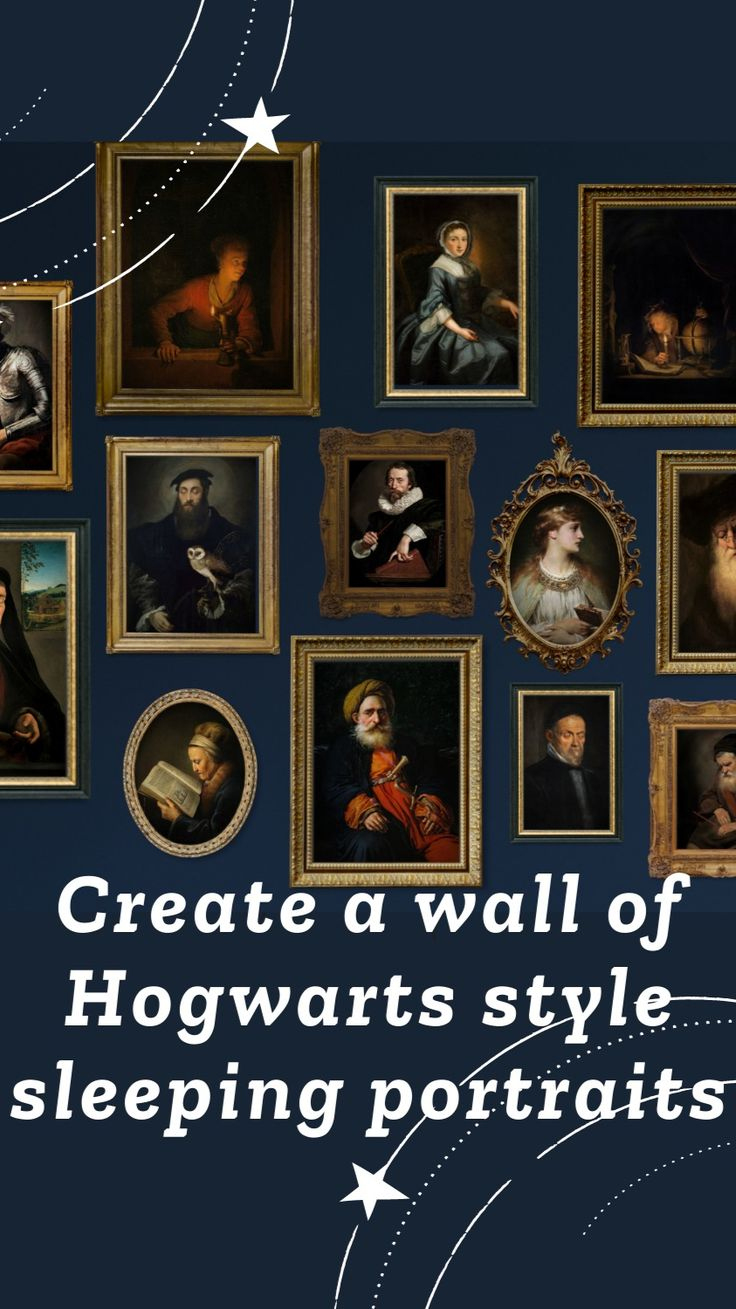 Printable Hogwarts Wizard Portraits regarding Staircase Hogwarts Portraits Printable