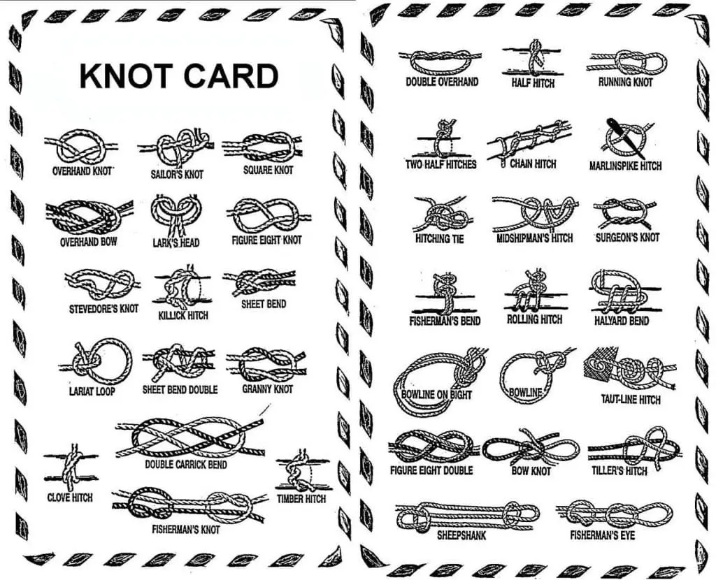 Printable Knot Tying Cards inside Free Printable Fishing Knot Cards