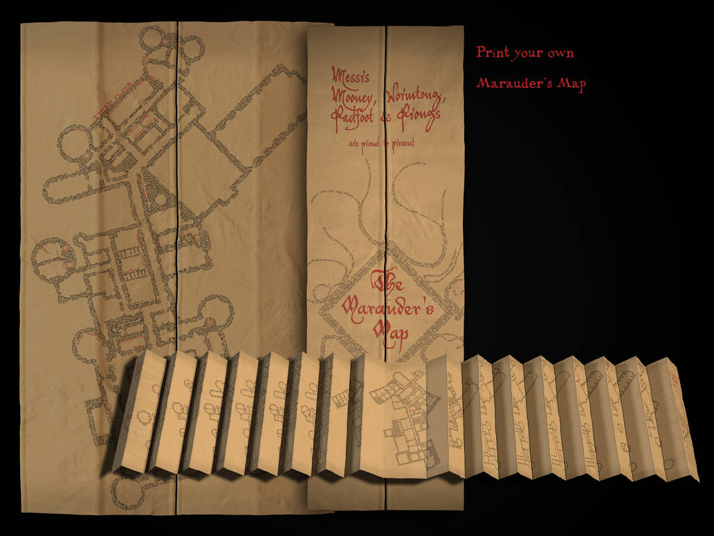 Printable Marauders Mapdeepestofblue On Deviantart intended for Free Printable Full Size Marauders Map