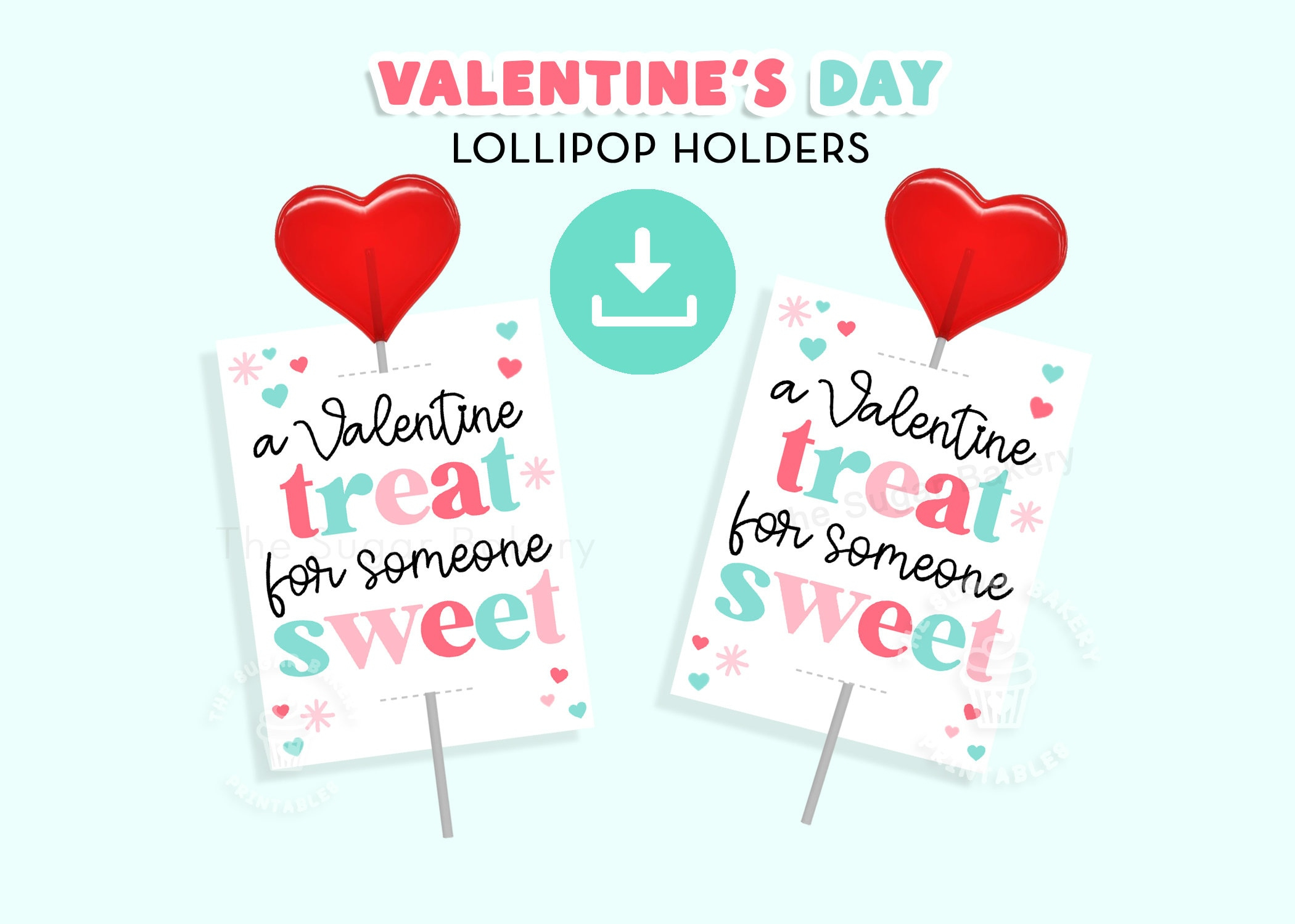 Printable Valentine Lollipop Holder, Valentine Sucker Holder regarding Printable Valentine Lollipop Holder