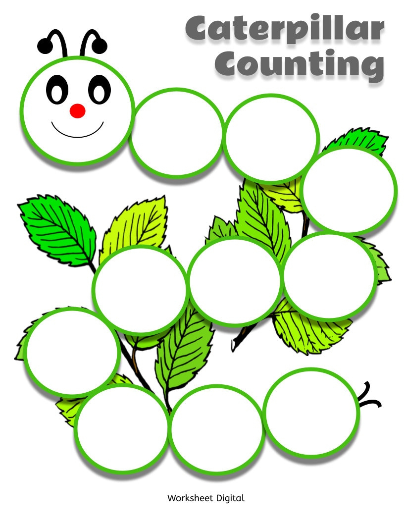 Printable Worksheet Caterpillar Counting Numbers 0 To 100. Fill In with regard to Caterpillar Missing Number Worksheet