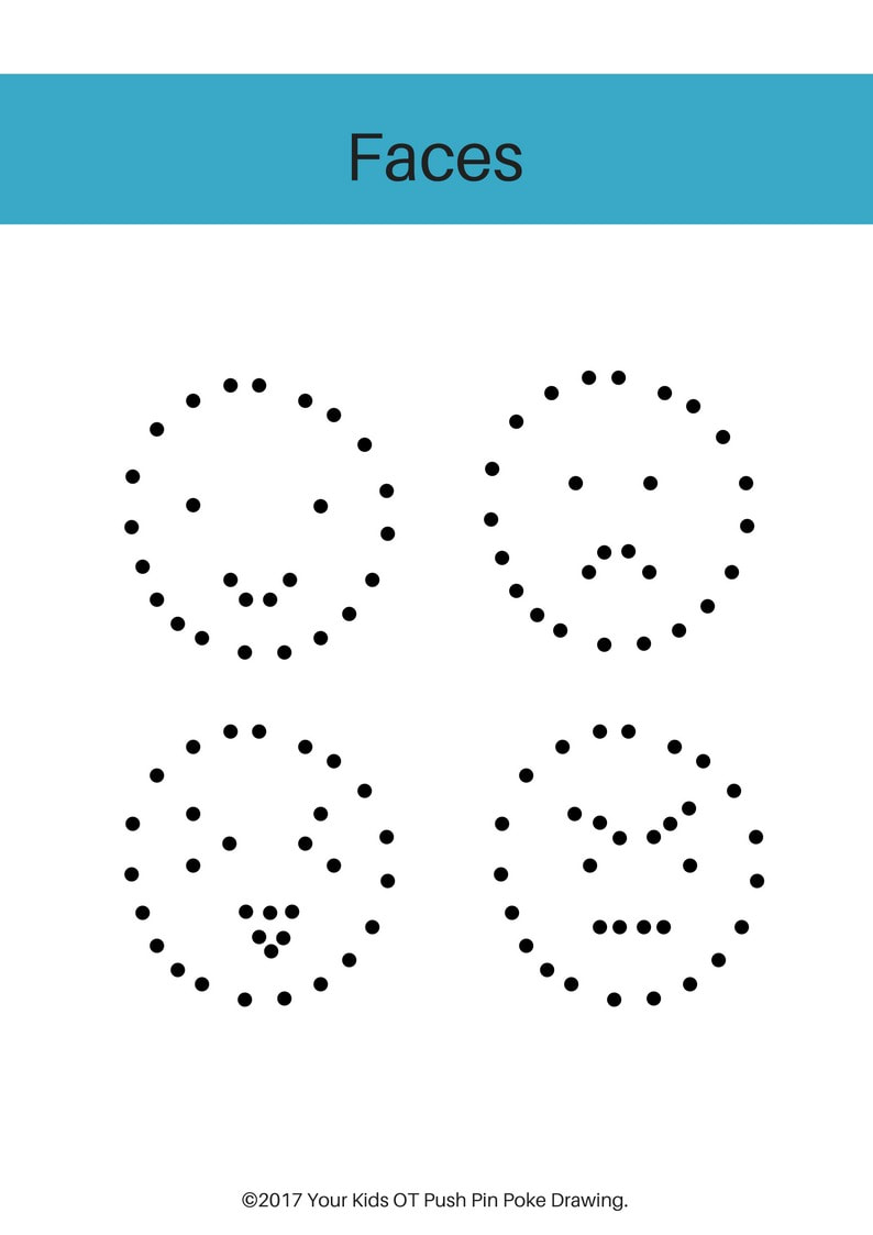 Push Pin Poke Drawing Templates pertaining to Pin Poking Free Printables