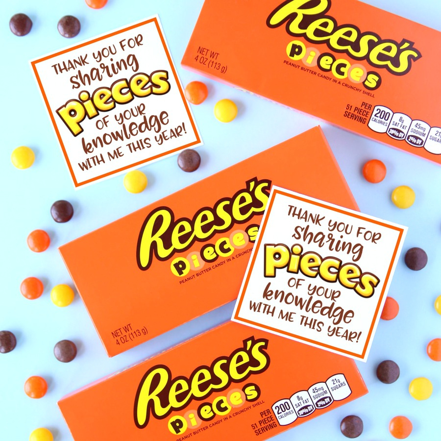 Reese&amp;#039;S Pieces Teacher Appreciation Printable - Printable Party Favors with regard to Free Printable Reese&amp;amp;#039;s Thank You Printable