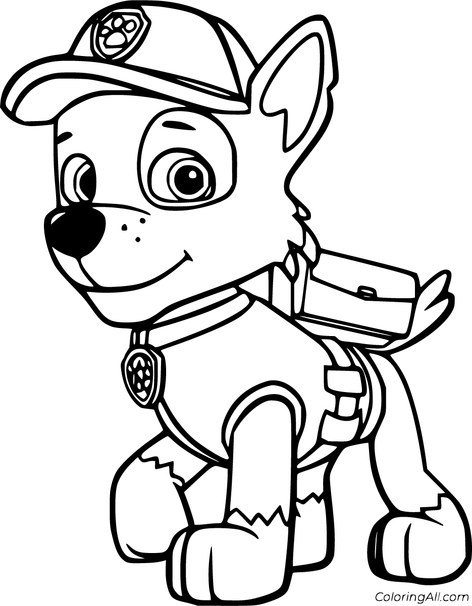 Rocky Paw Patrol Coloring Pages (8 Free Printables) - Coloringall intended for Printable Rocky Paw Patrol
