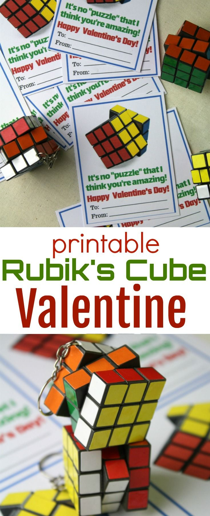 Rubik&amp;#039;S Cube Valentine for Rubik&amp;#039;S Cube Valentine Printable