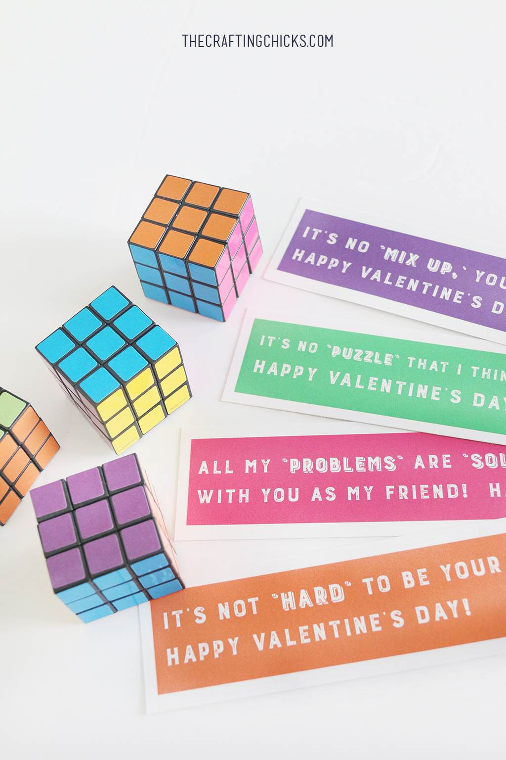 Rubix Cube Valentine Printables - The Crafting Chicks with Rubik&amp;#039;S Cube Valentine Printable