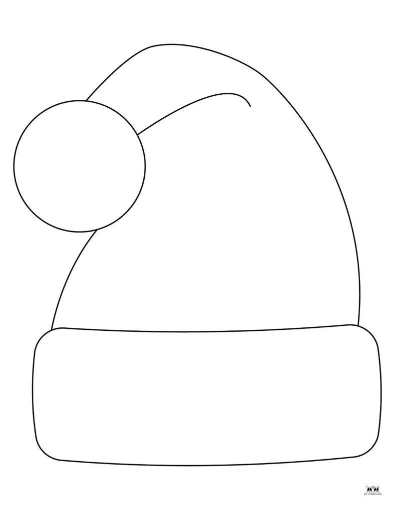 Santa Hat Templates &amp;amp; Coloring Pages - Free | Printabulls within Free Printable Santa Hat