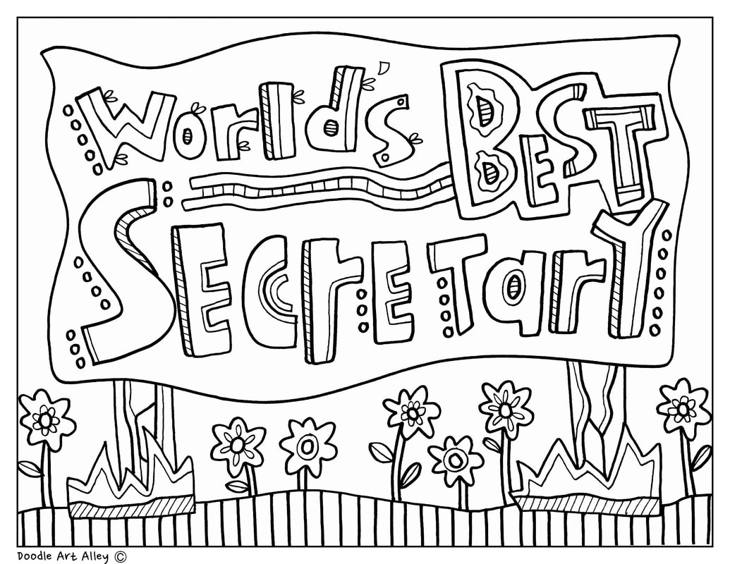 School Secretary Day - Classroom Doodles intended for Secretary Day Cards Free Printable