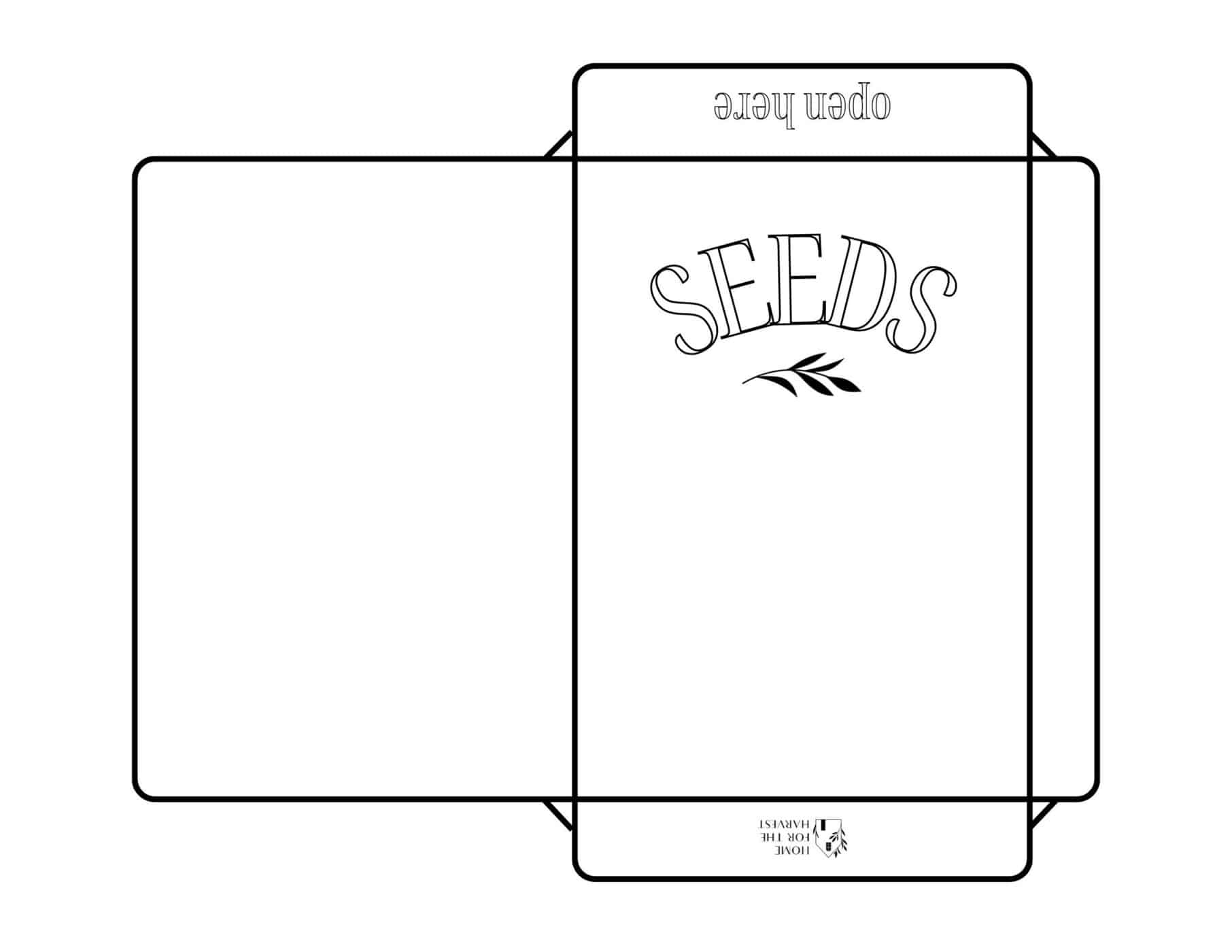 Seed Packet Template intended for Free Printable Printable Seed Packet Template