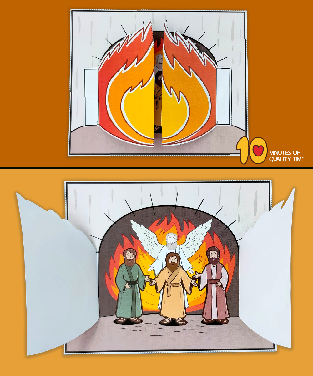 Shadrach, Meshach And Abednego In The Fiery Furnace Craft – 10 inside Printable Shadrach Meshach And Abednego Craft