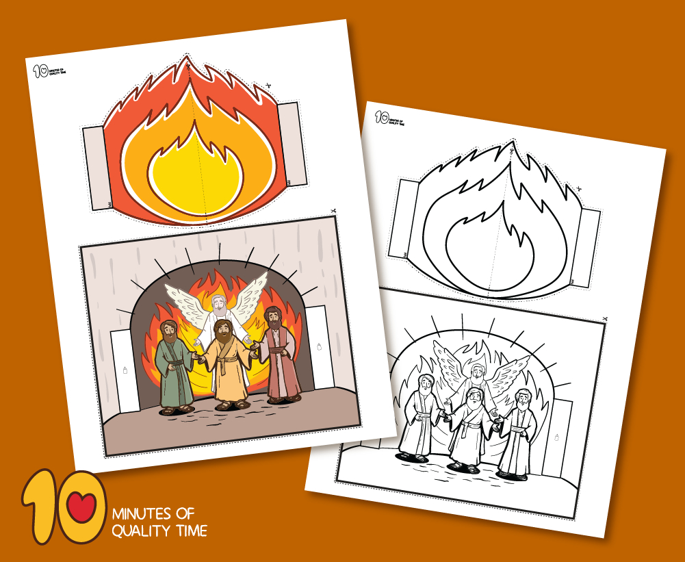 Shadrach, Meshach And Abednego In The Fiery Furnace Craft – 10 pertaining to Printable Shadrach Meshach And Abednego Craft