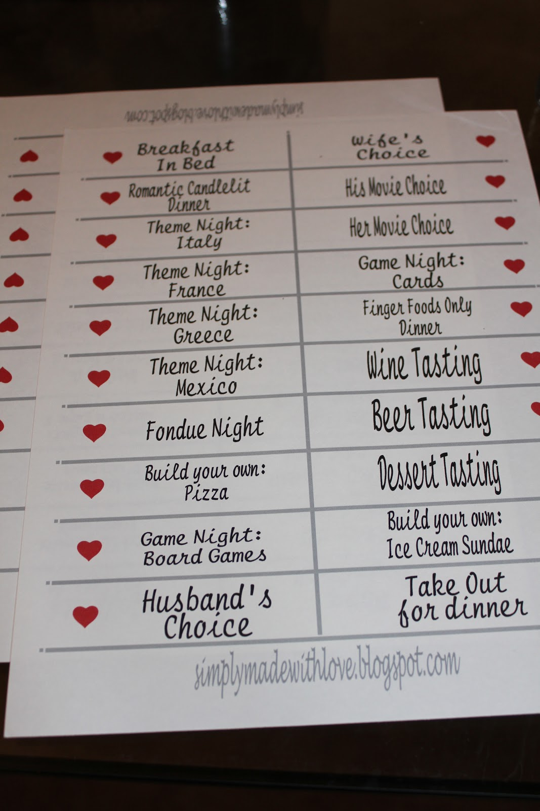 Simply Made With Love: Date Night In- Jar intended for Date Night Jar Printable