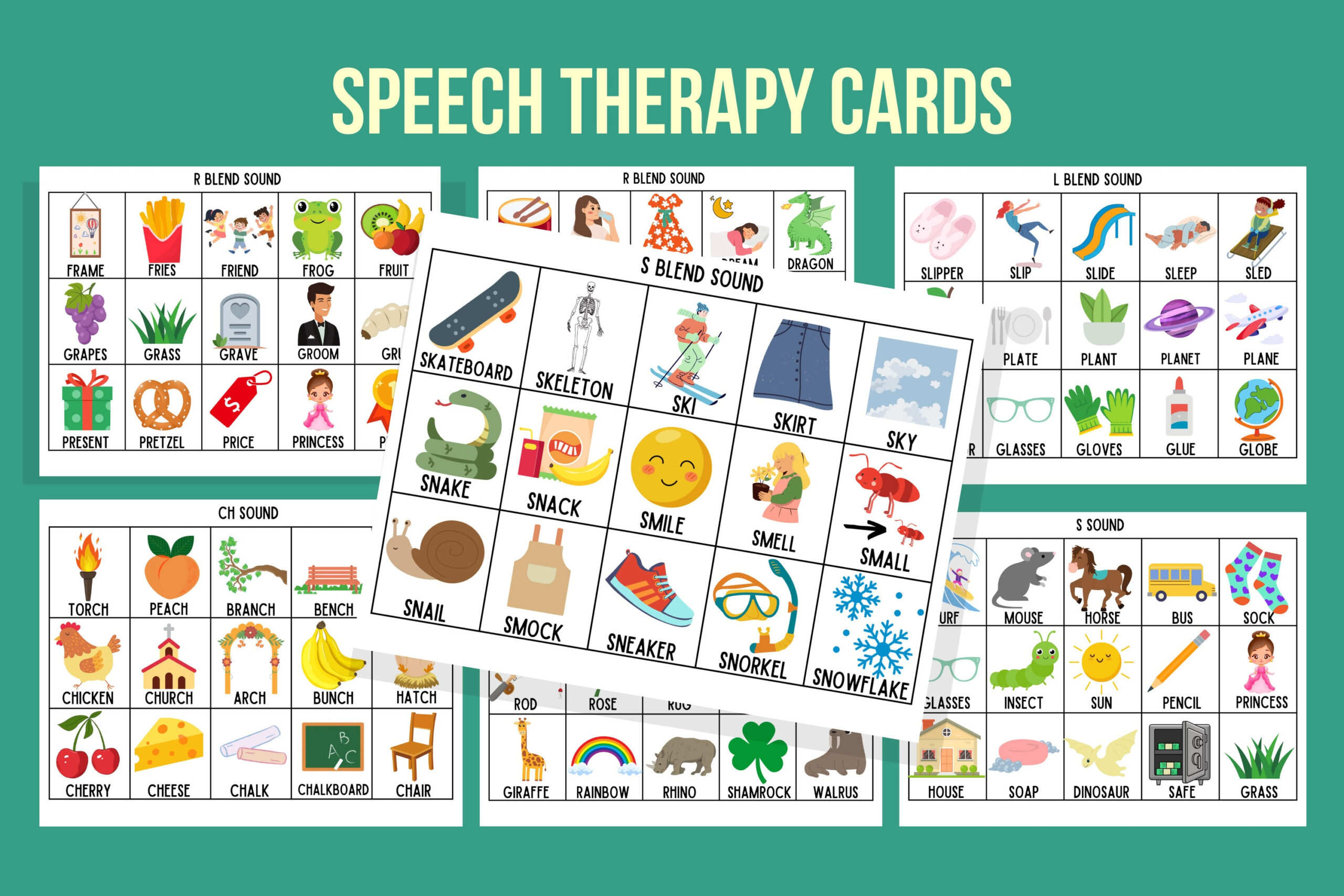 Speech Articulation Cards Learning Printable Flash Cards For Kids intended for Speech Therapy Flash Cards Printable