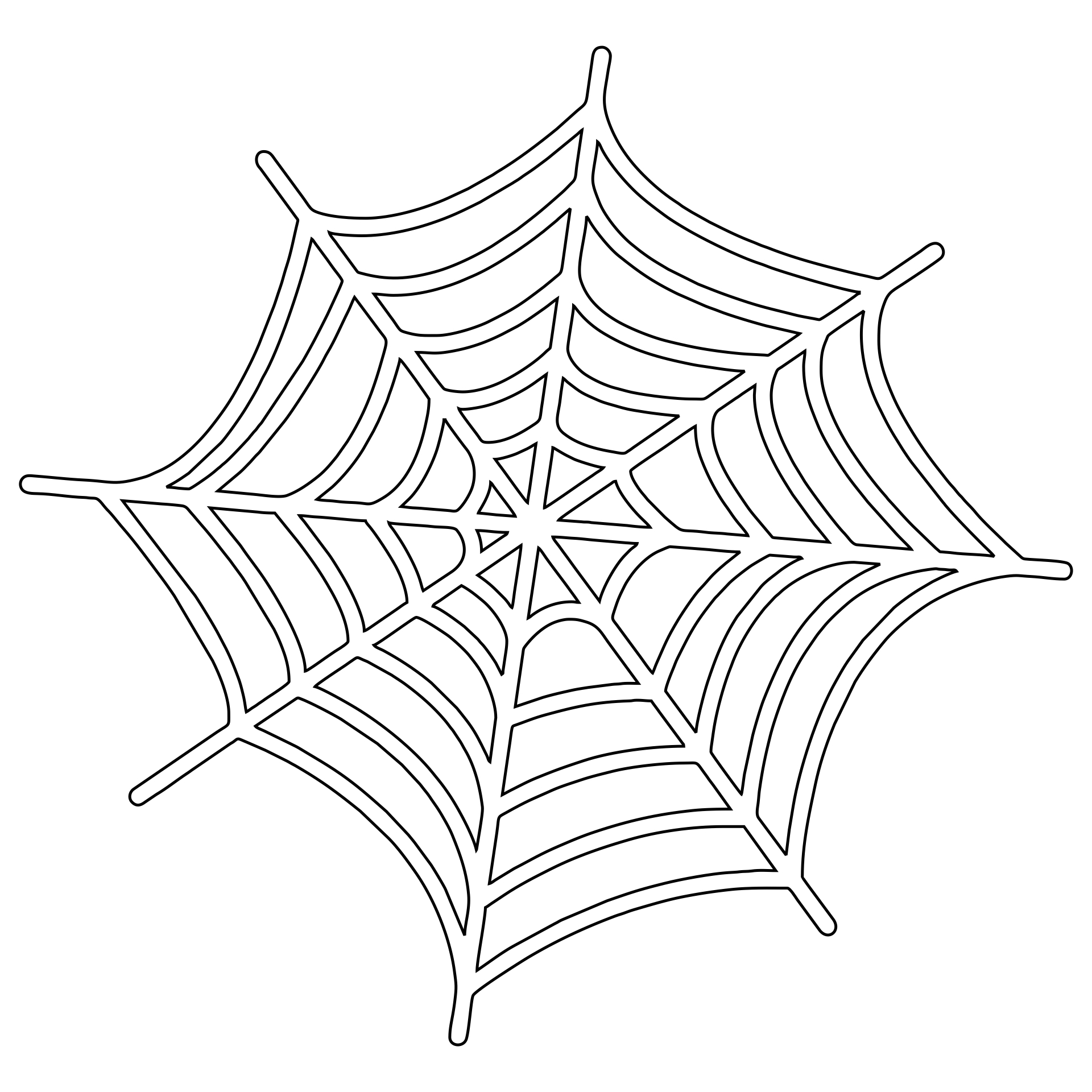 Spider Web Template Free Printable regarding Printable Spider Web Stencil