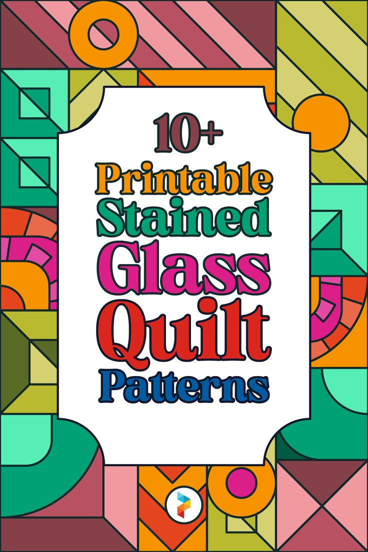 Stained Glass Quilt Patterns - 10 Free Pdf Printables | Printablee inside Printable Free Stained Glass Quilt Pattern