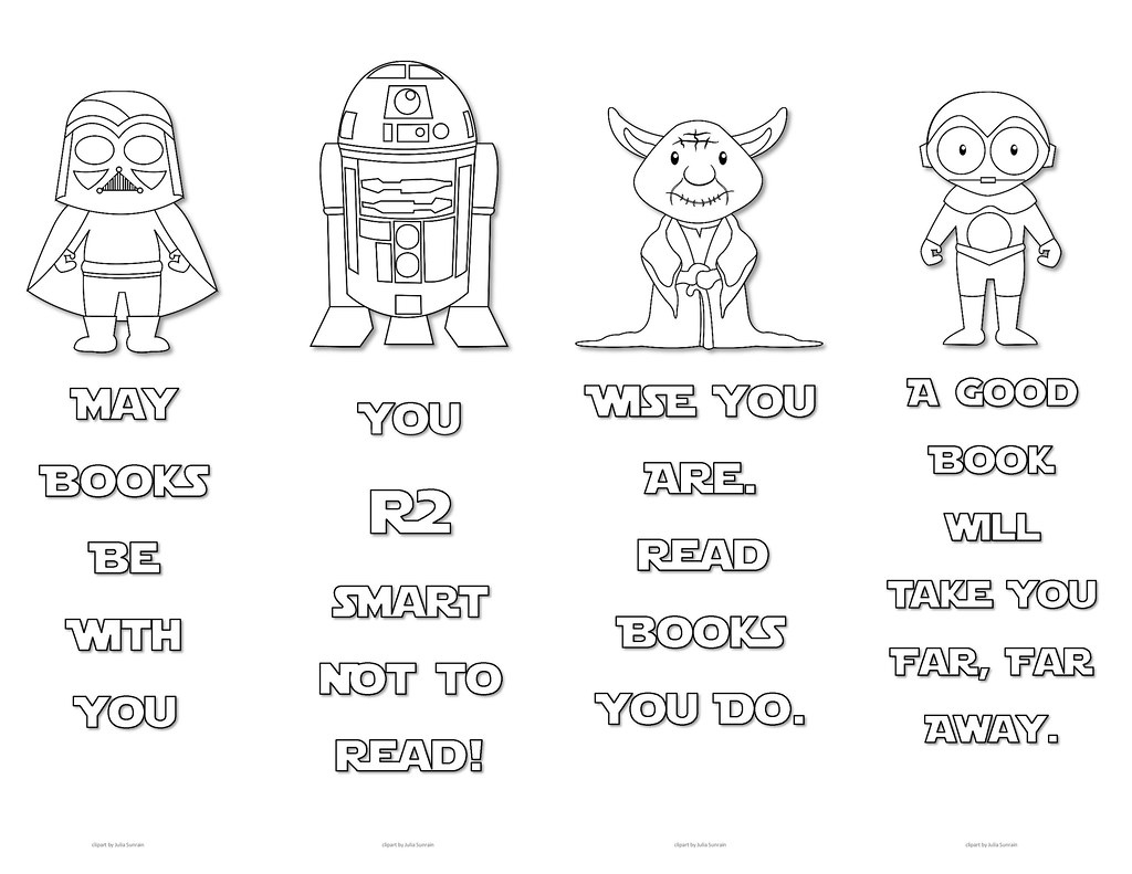 Star Wars Colouring Bookmarks - Set 3 | Print These Cute Sta… | Flickr throughout Star Wars Bookmarks Printable