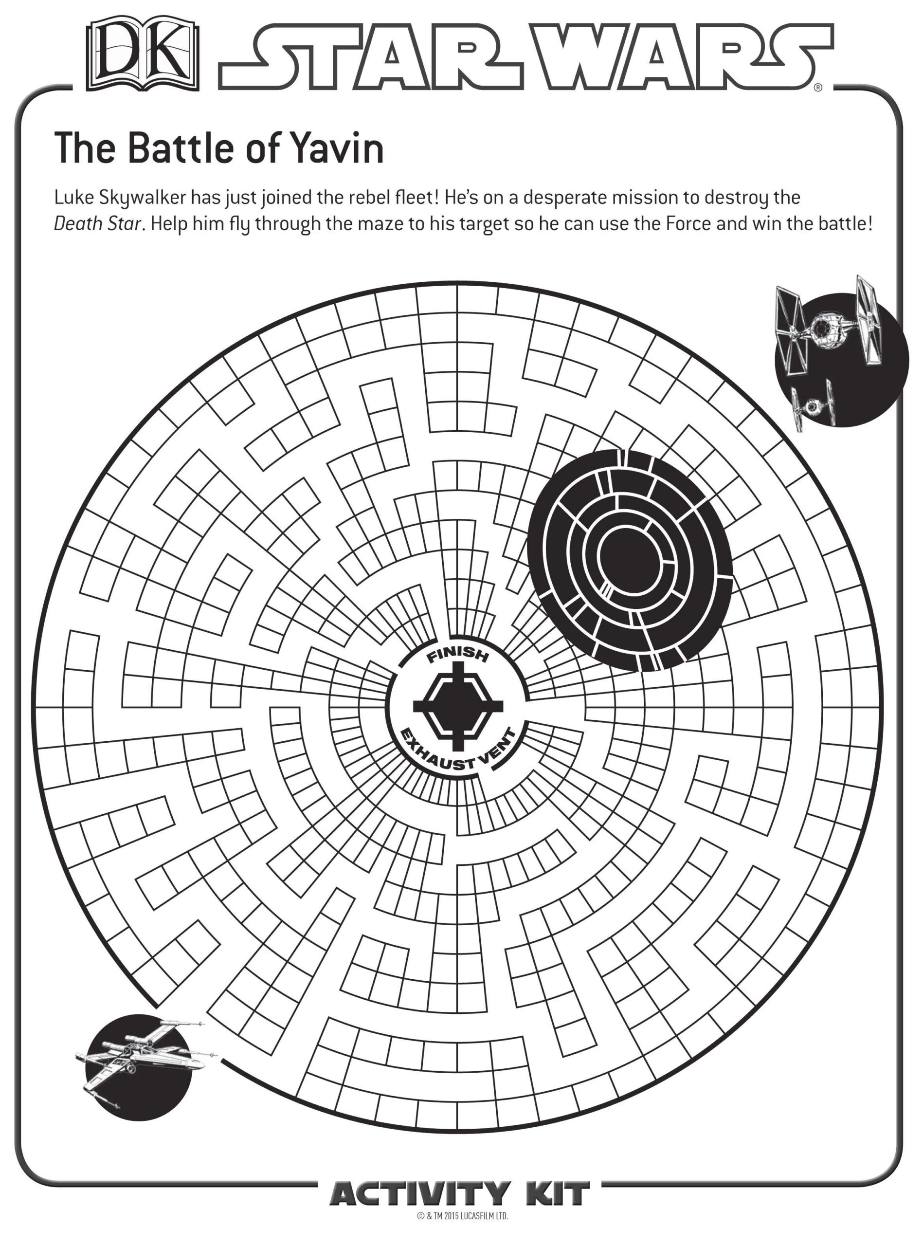 Star Wars Printables &amp;amp; Activities | Brightly regarding Star Wars Maze Printable
