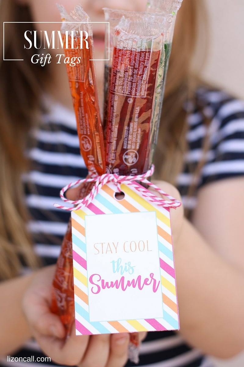 Stay Cool Summer Gift Tags in Free Printable Summer Gift Tags