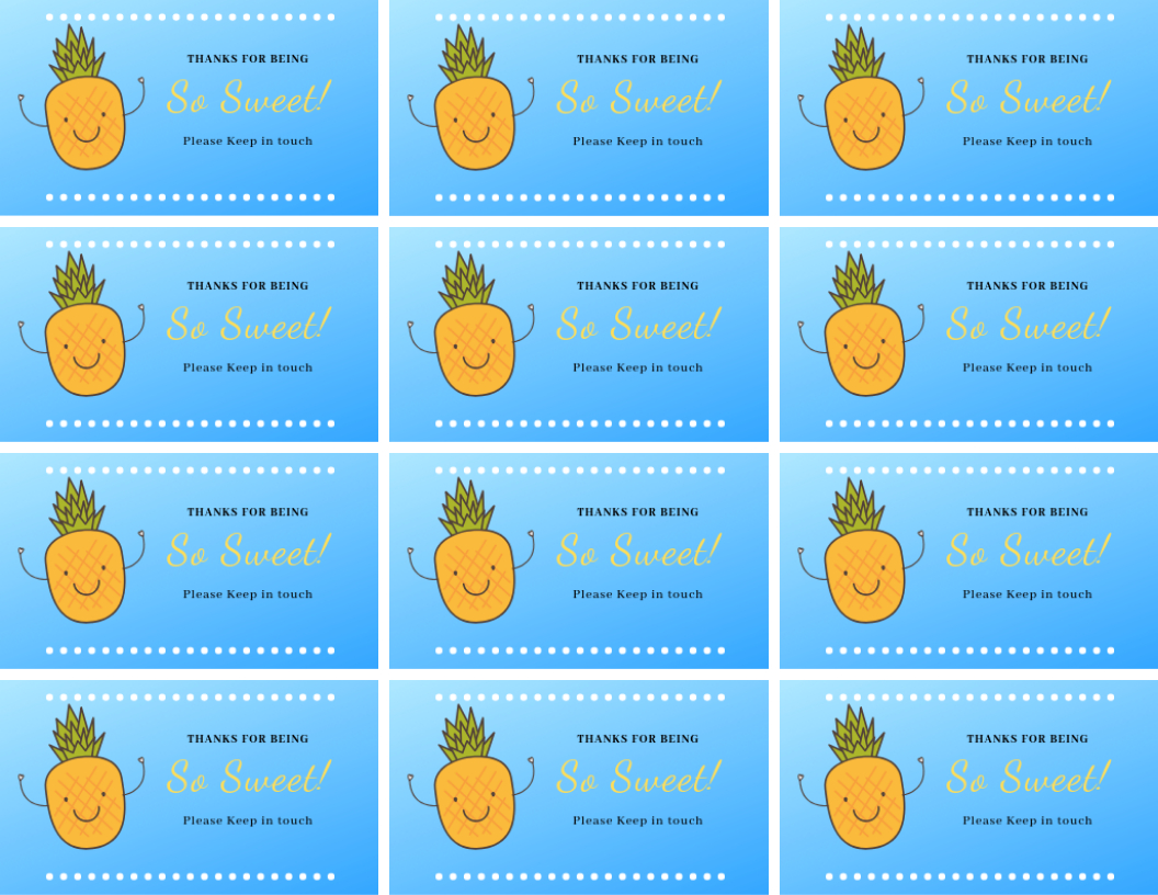 Stay-In-Touch Cards For Kids At The End Of The School Year with regard to Free Printable Keep in Touch Cards