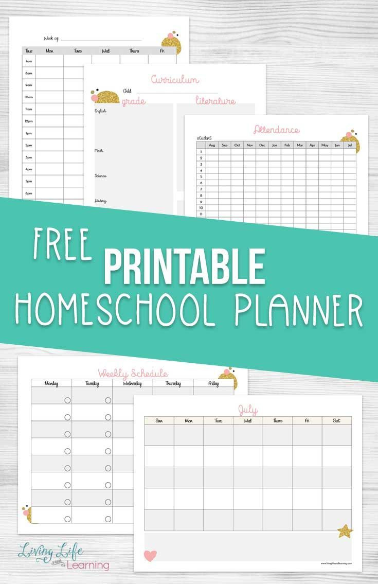 Stay On Track With A Free Printable Homeschool Planner within Free Homeschool Planning Printables