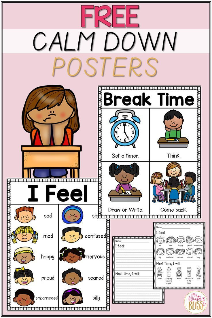 Support For Your Calm Down Corner throughout Poster Free Calm Down Printables