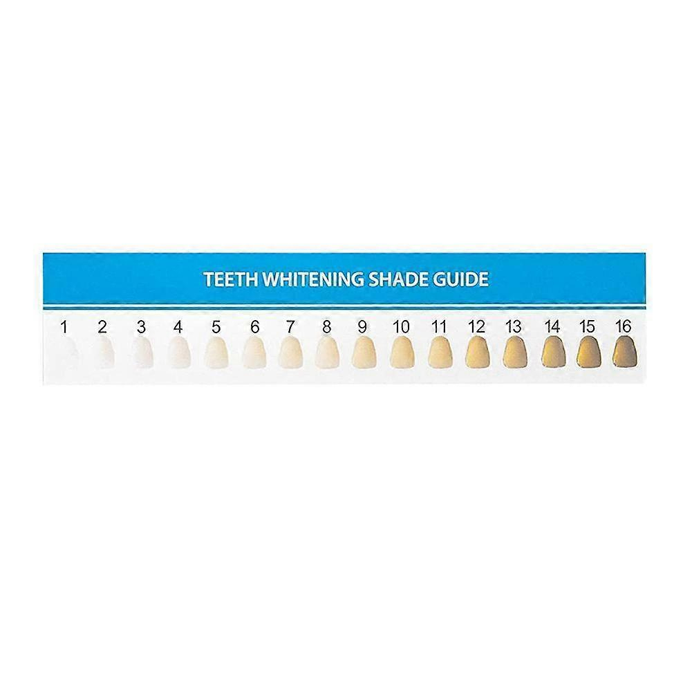 Teeth Whitening Paper Shade Guide 16 Colors Class 3D Card Guide Sha inside Printable Tooth Shade Chart