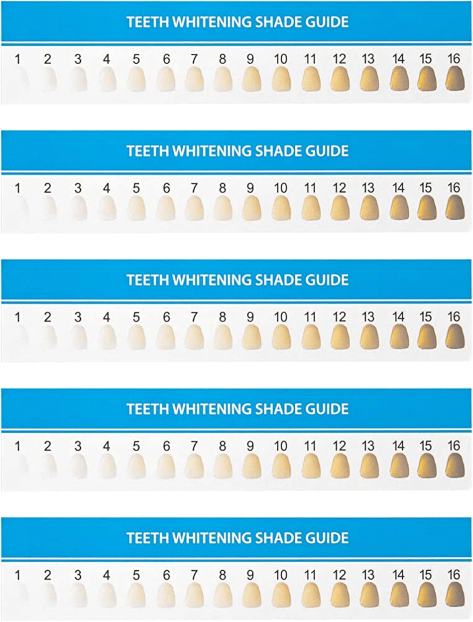 Teeth Whitening Shade Guide Download Printable Pdf | Templateroller intended for Printable Tooth Shade Chart