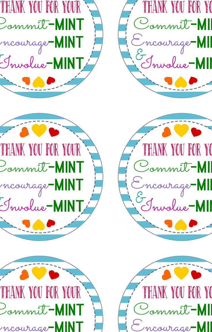 Thank You For Your Commitment Gift Tag, Boss Mint Gift Tag in Thank You For Your Commit Mint Printable Free