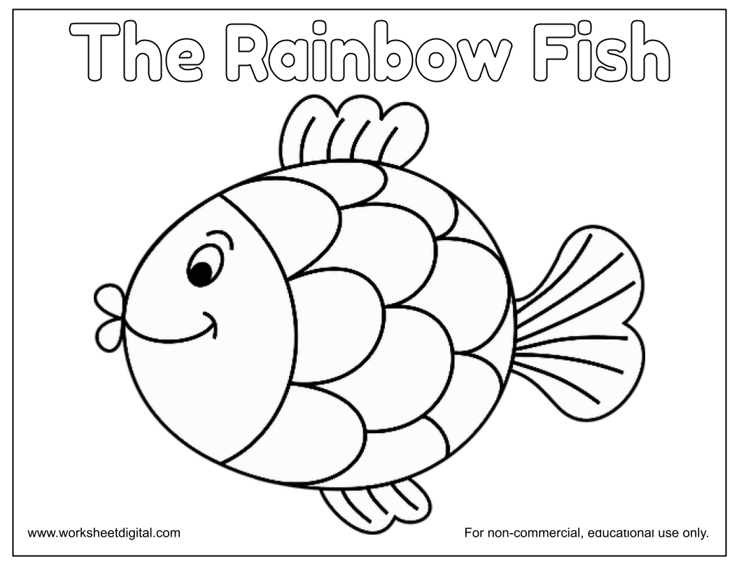 The Rainbow Fish - Worksheet Digital | #1 Teacher-Made Resources intended for Free Rainbow Fish Printables