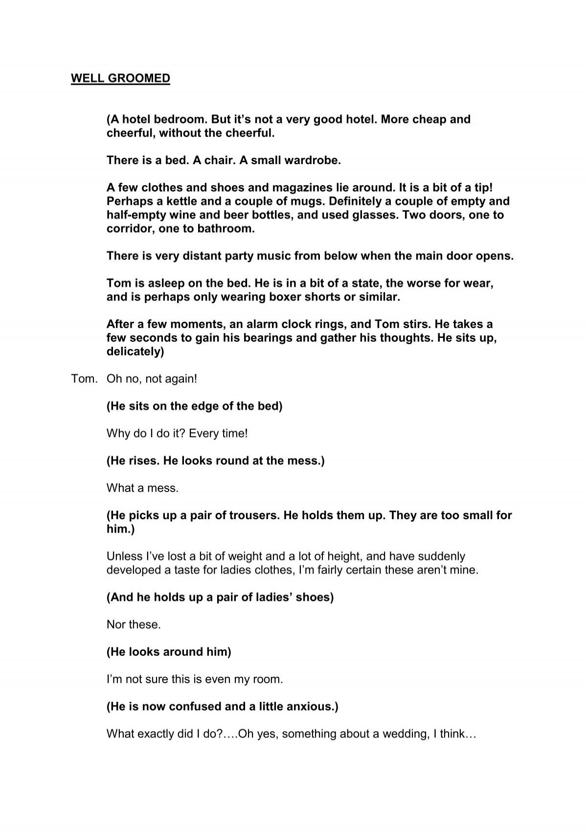 The Script - Comedy Plays for Free Printable Skits For Seniors