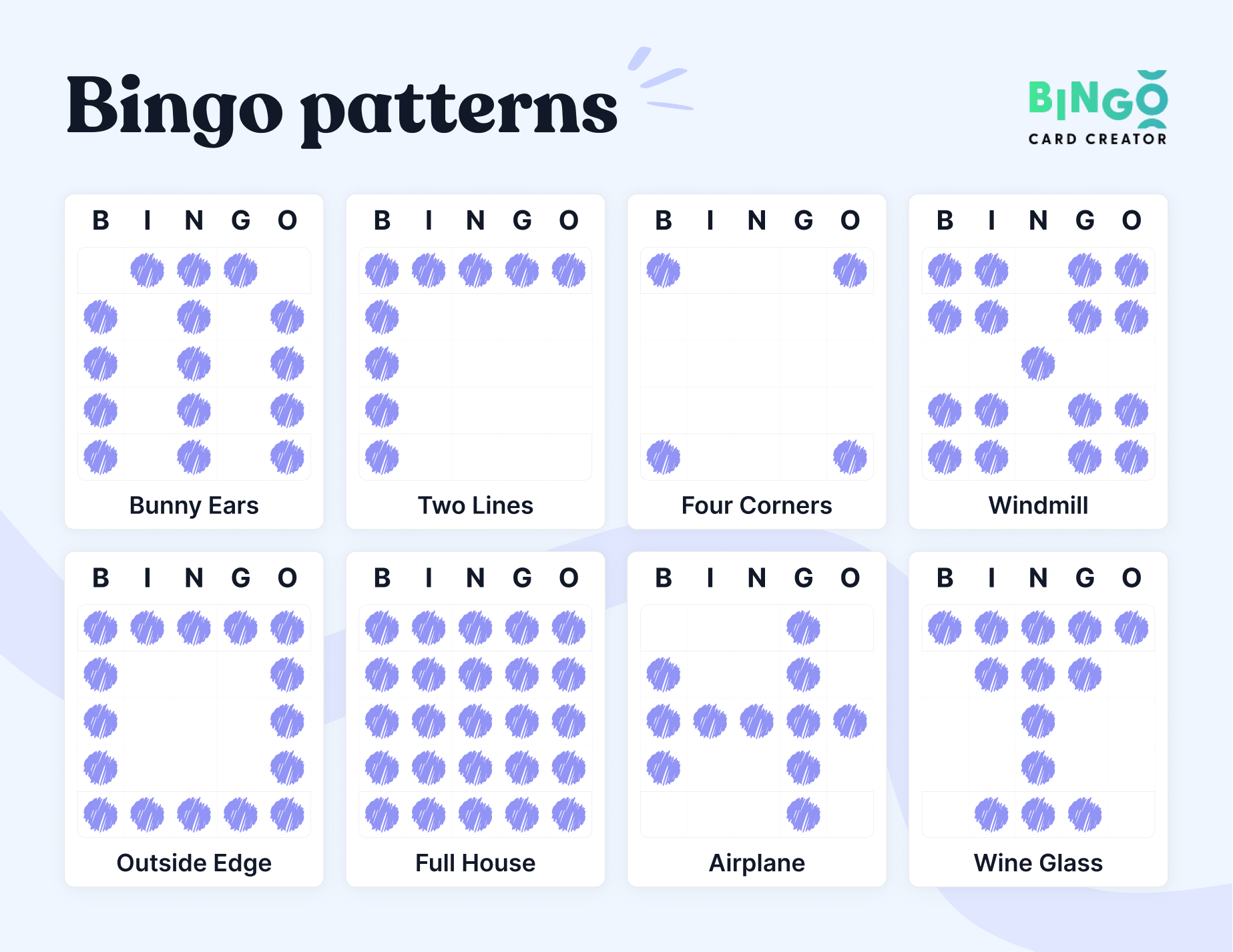 The Ultimate Guide To Bingo Patterns - Bingo Card Creator with regard to Bingo Card Winning Patterns