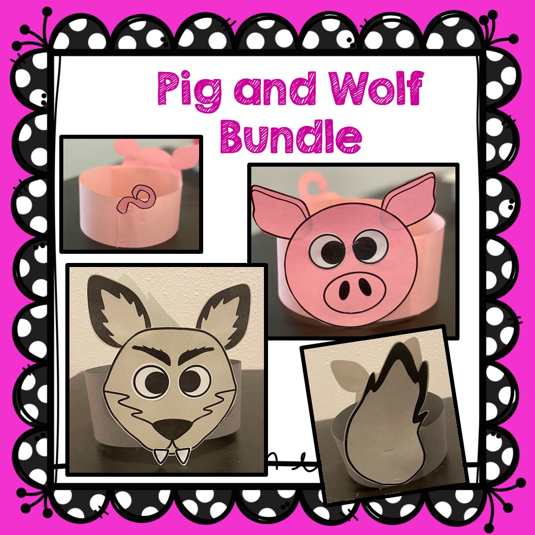 Three Little Pigs Craft | Madeteachers intended for Printable Three Little Pigs Craft