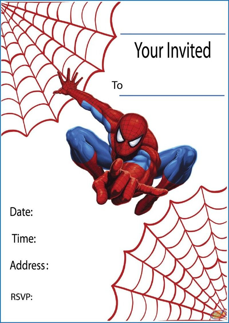 Throw The Ultimate Spider-Verse Party With These Free with regard to Spiderman Printable Invitations Free