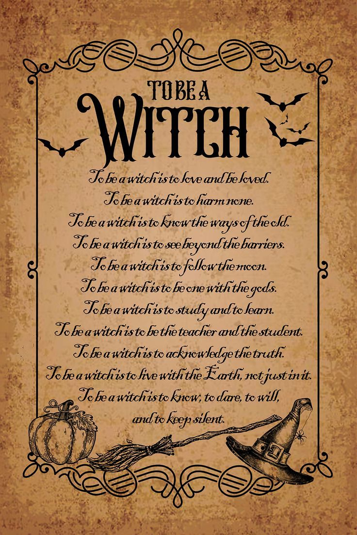 To Be A Witch pertaining to Free Printable Wiccan Spells