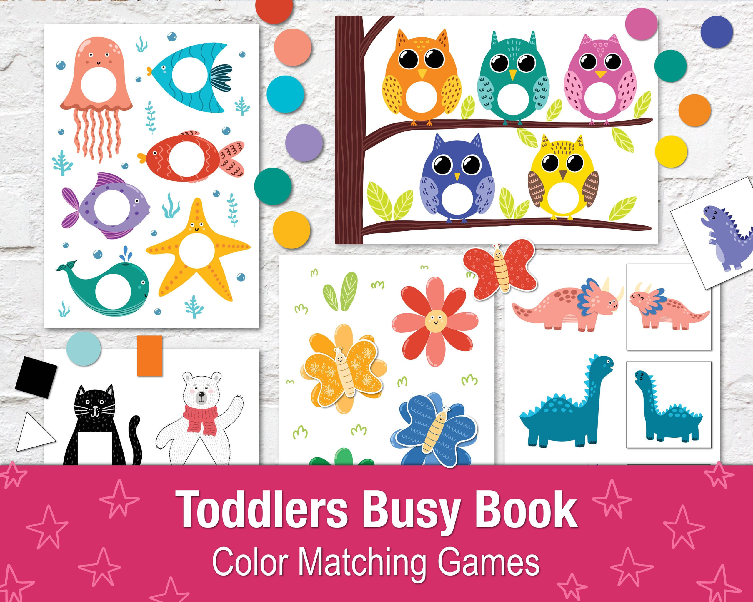 Toddler Busy Book Printable Pdf, Quiet Book Für Kinder, Lernbinder for Free Printable Busy Book