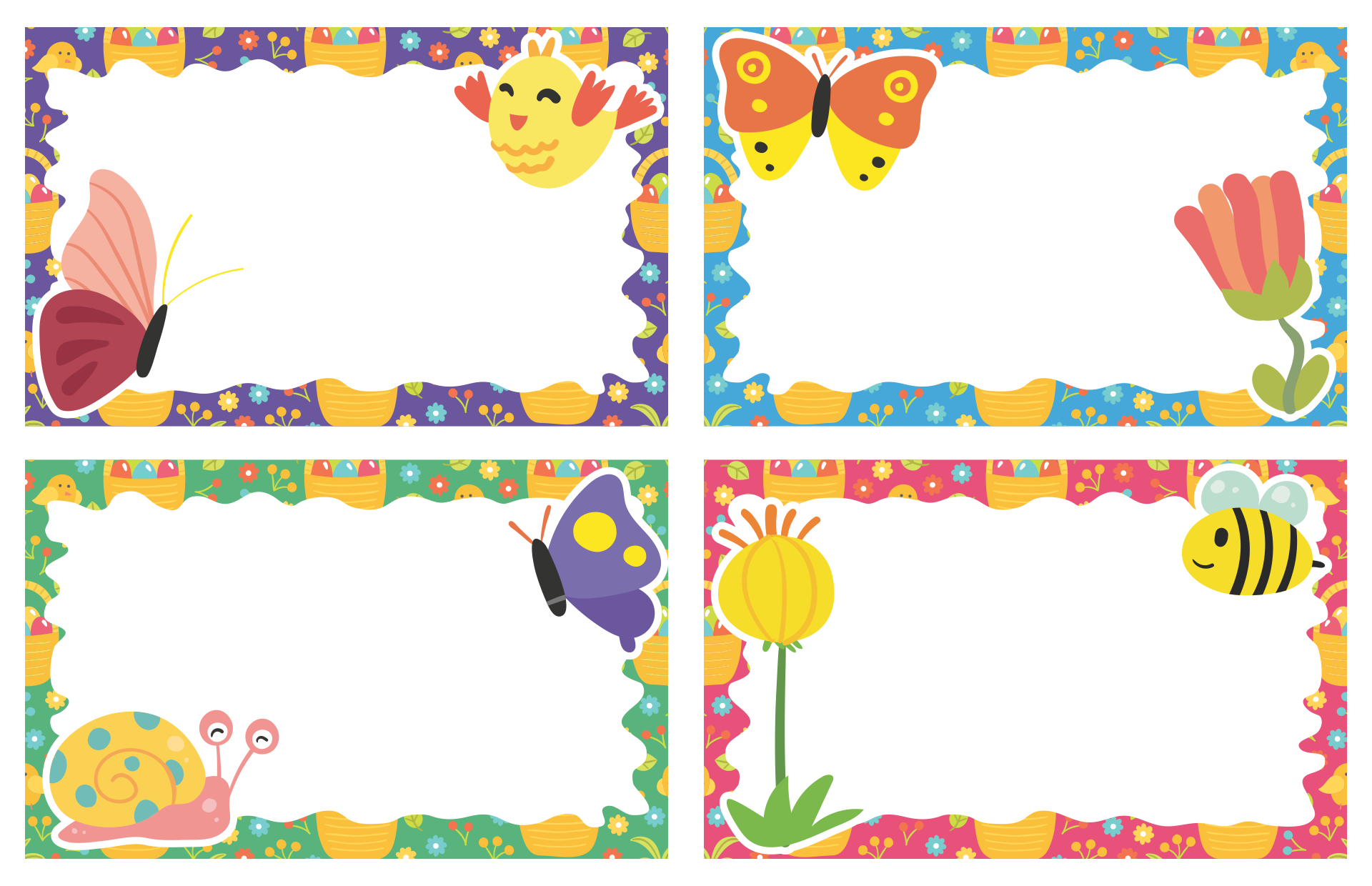 Toddlers Tags Spring Name - 10 Free Pdf Printables | Printablee throughout Free Printable Spring Cubby Tags