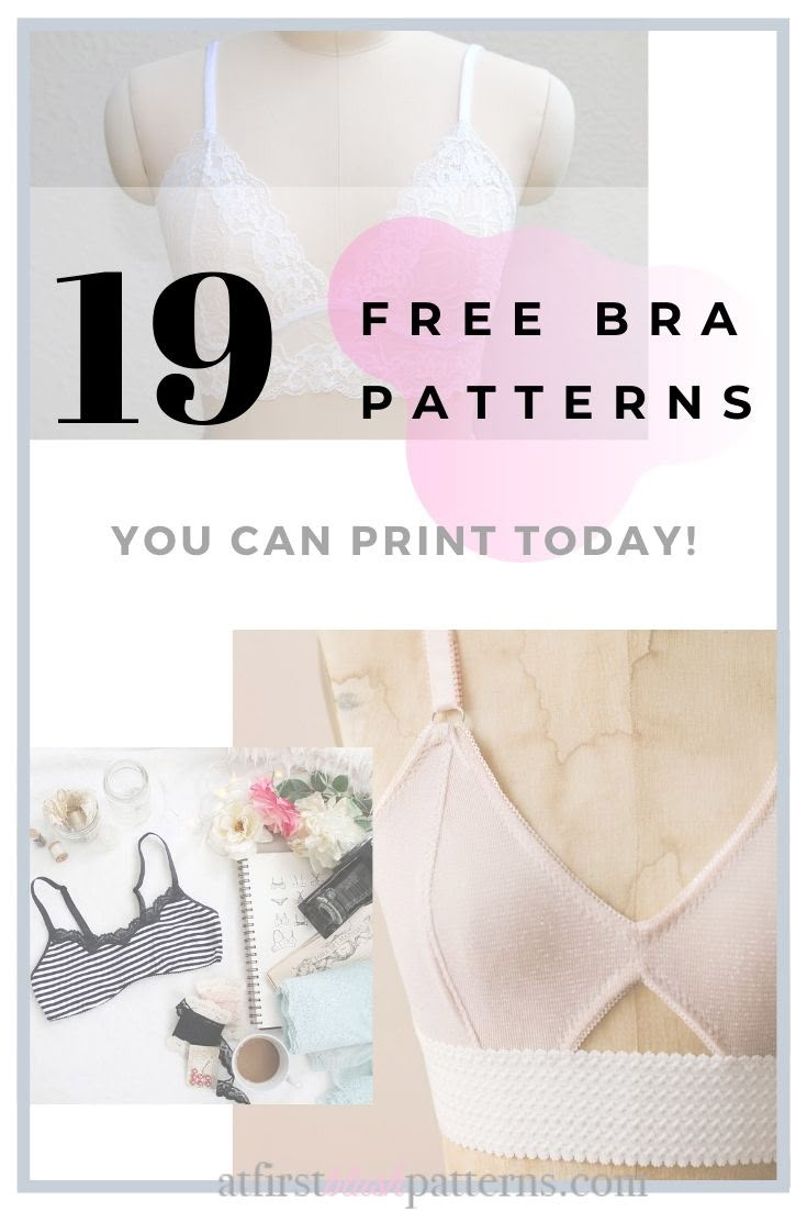 Top 19 Free Bra Patterns | At First Blush Patterns regarding Printable Free Bra Pattern