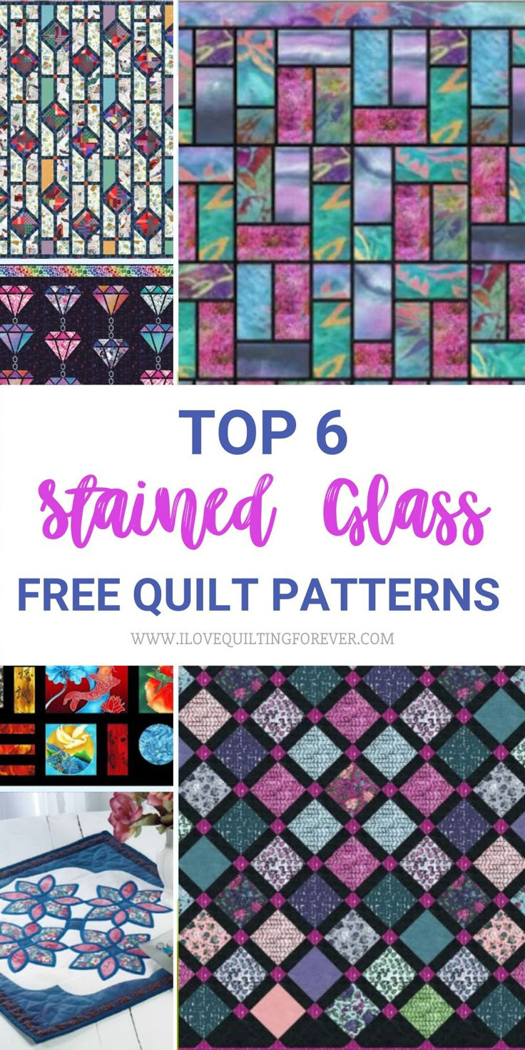 Top 6 Free Stained Glass Quilt Patterns for Printable Free Stained Glass Quilt Pattern