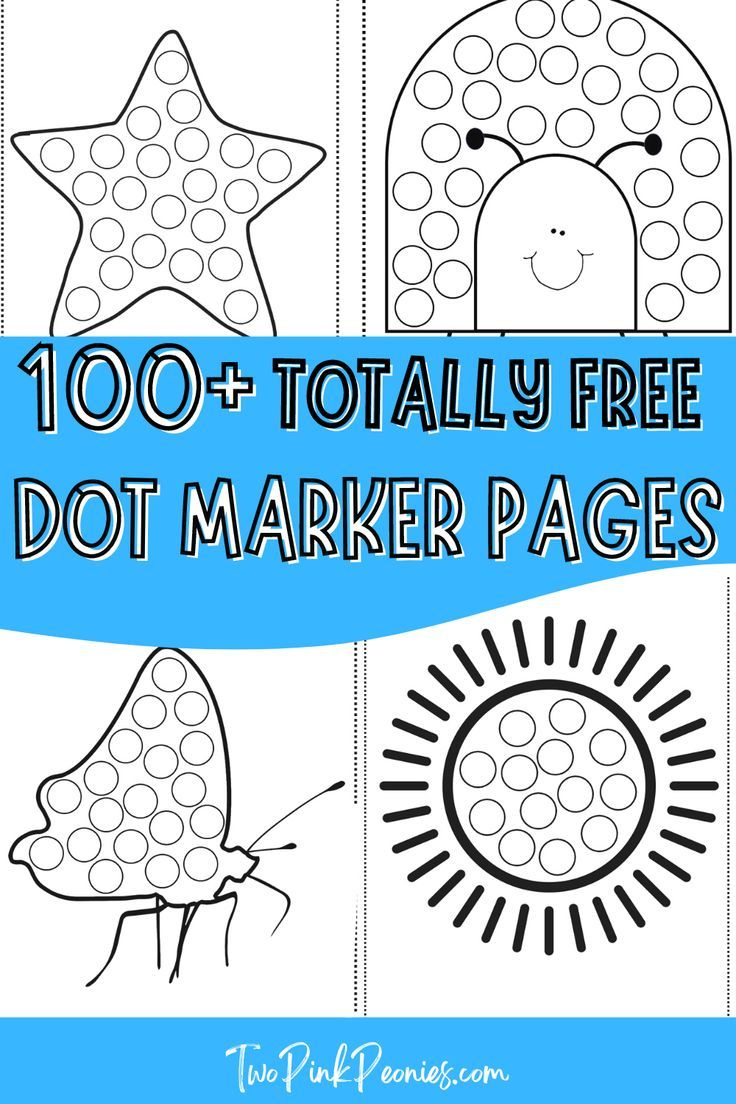 Totally Free Dot Marker Pages (Over 100 Free Dot Marker Pages) intended for Free Printable Dot Art