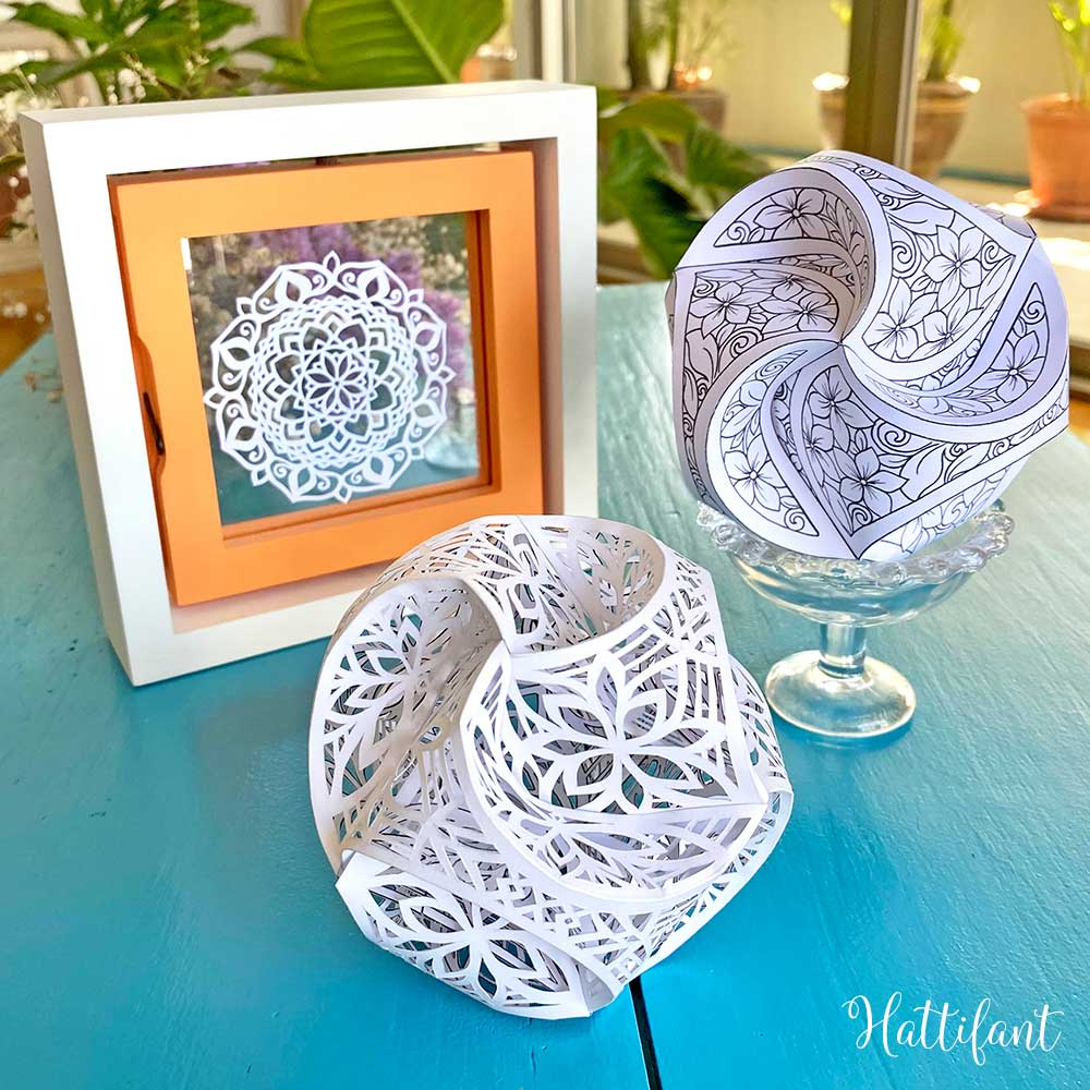 Triskele Paper Globes | Stunning Handmade 3D Ornaments - Hattifant in Printable Triskele Paper Globes Template Free