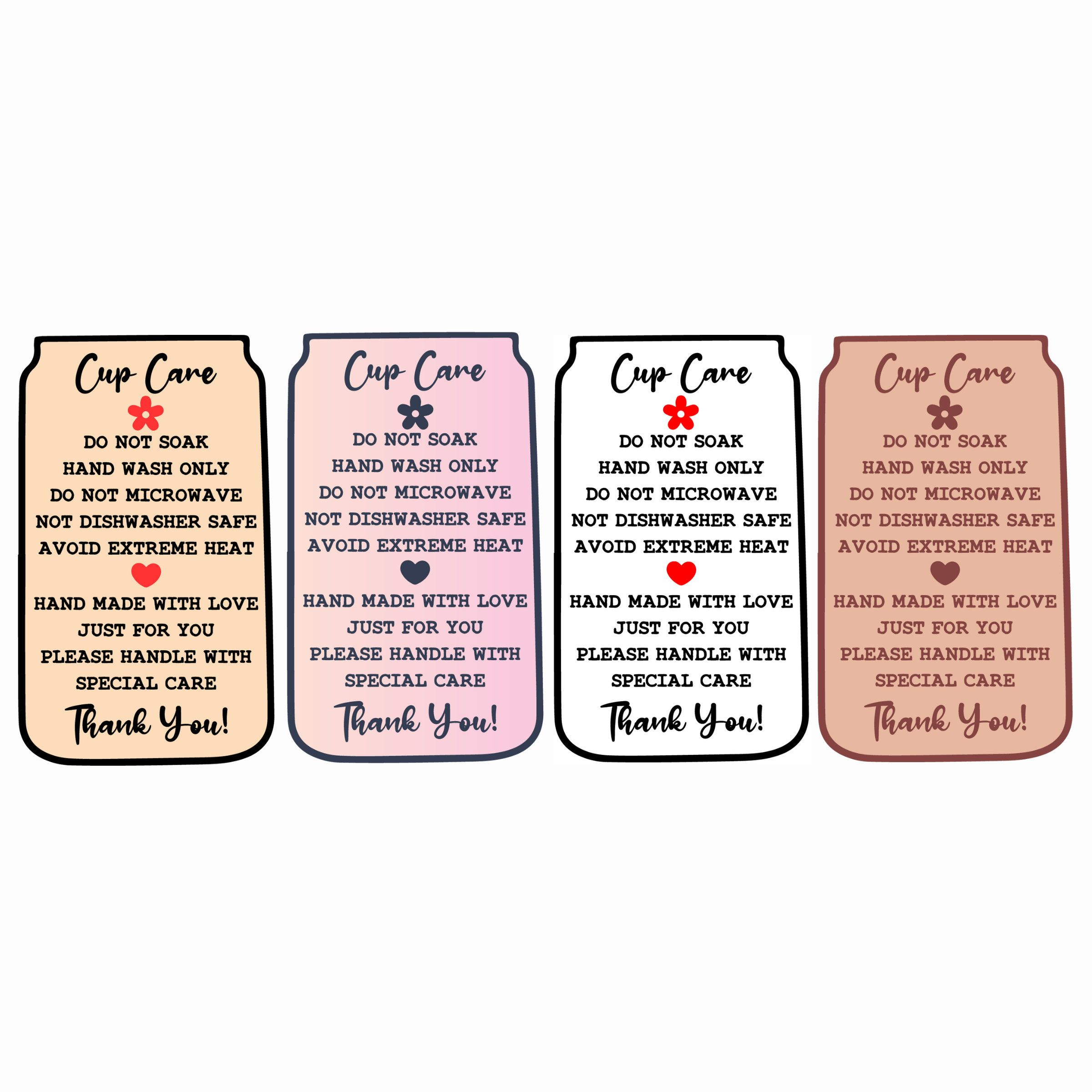 Tumbler Care Instructions Free Printable - Shop On Pinterest for Tumbler Care Instructions Printable Free