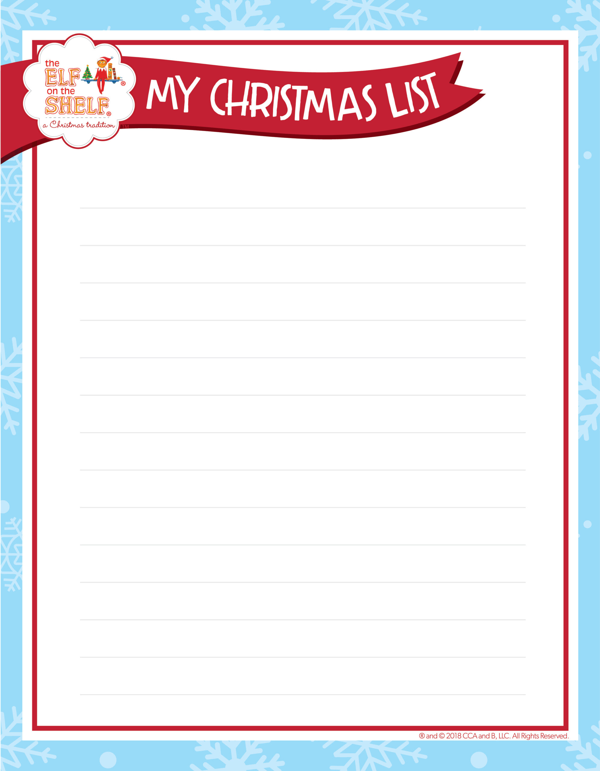 Use This Free Stationery To Write Your List To Santa | The Elf On inside Elf On The Shelf Stationary Printable Free