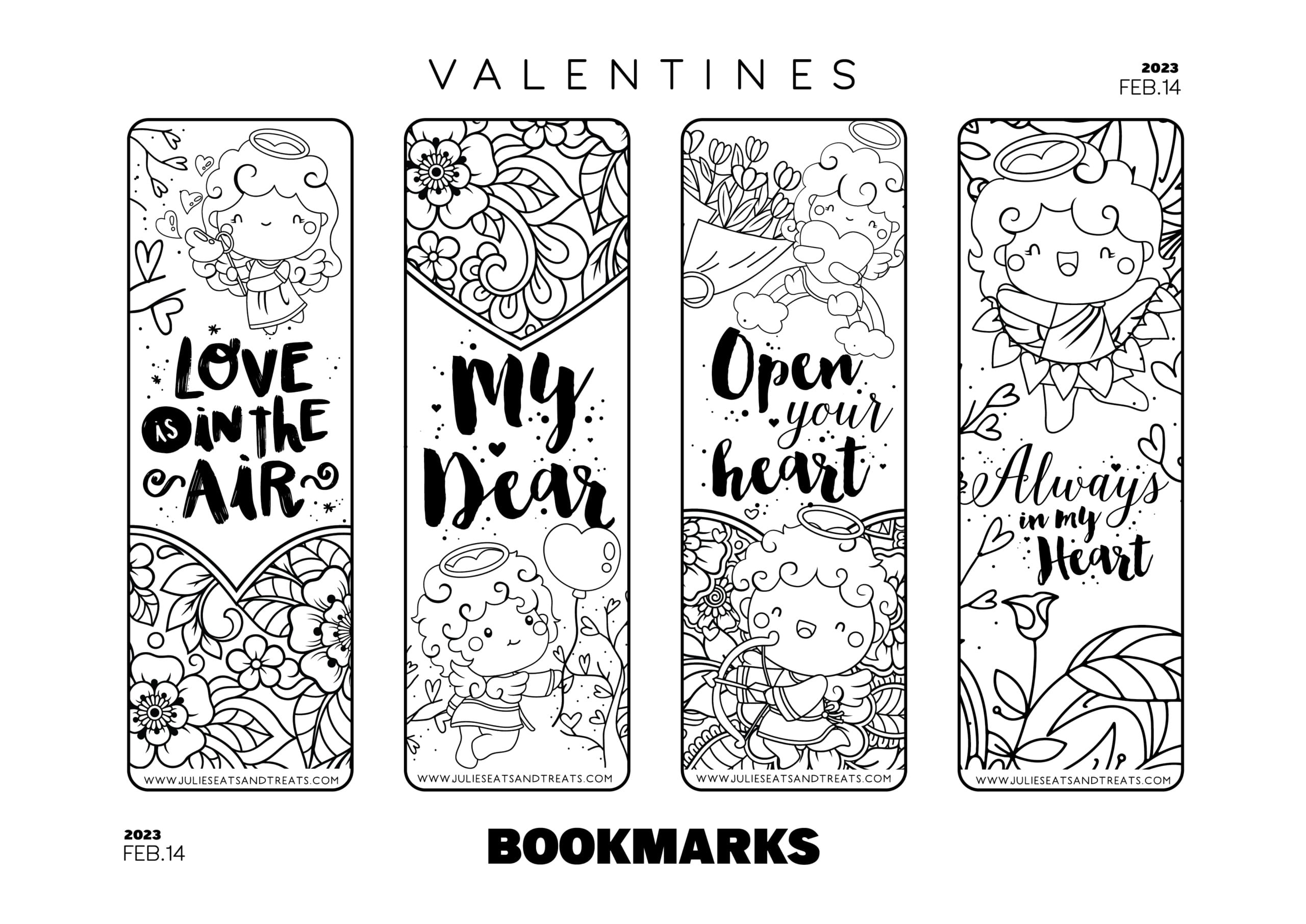 Valentine&amp;#039;S Day Bookmarks - Kids Activity Zone inside Free Printable Valentine Bookmarks