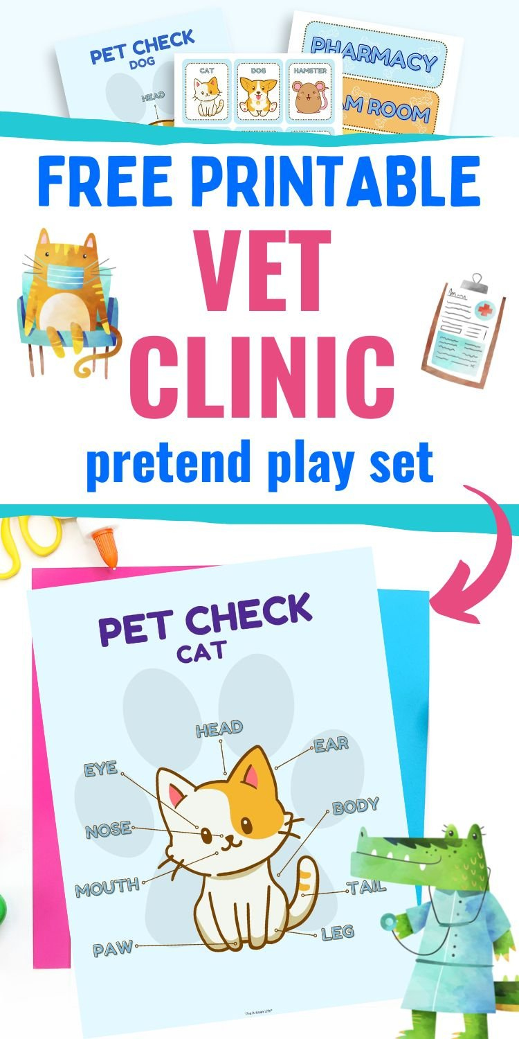 Vet Clinic Dramatic Play Free Printables - The Artisan Life throughout Vet Clinic Dramatic Play Free Printables