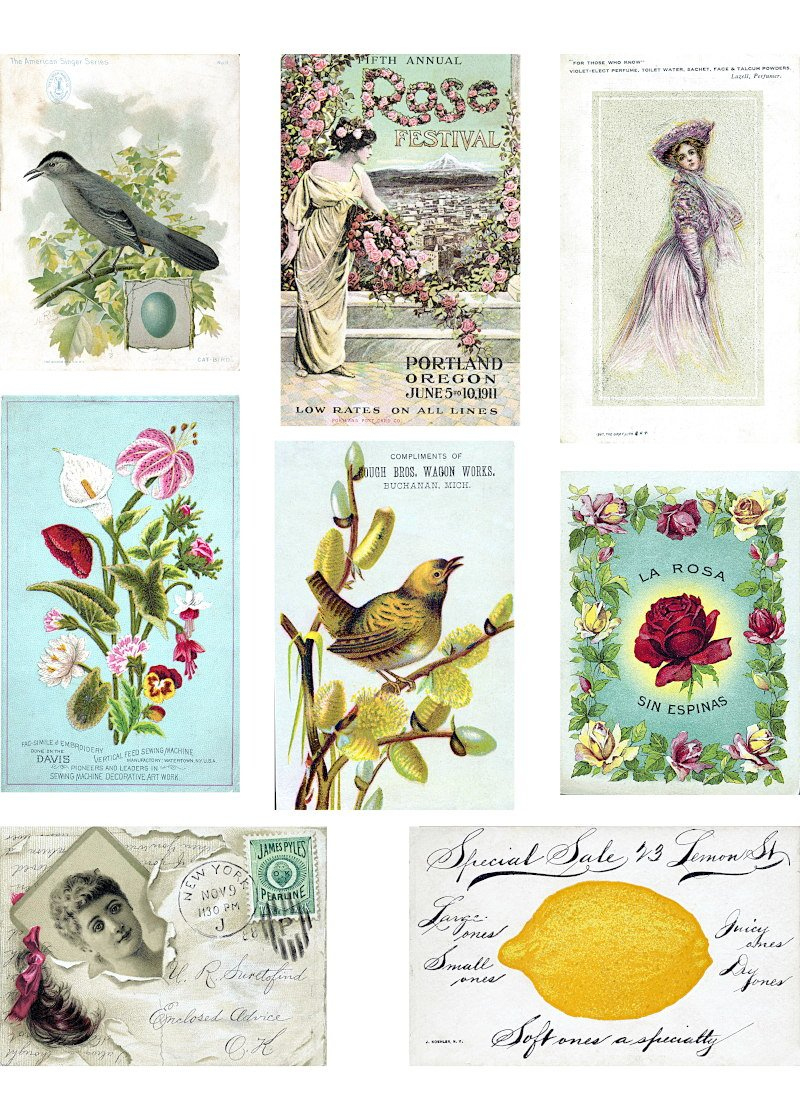 Vintage Ads Ephemera Printables — The Art Scavenger inside Free Vintage Ephemera Printables