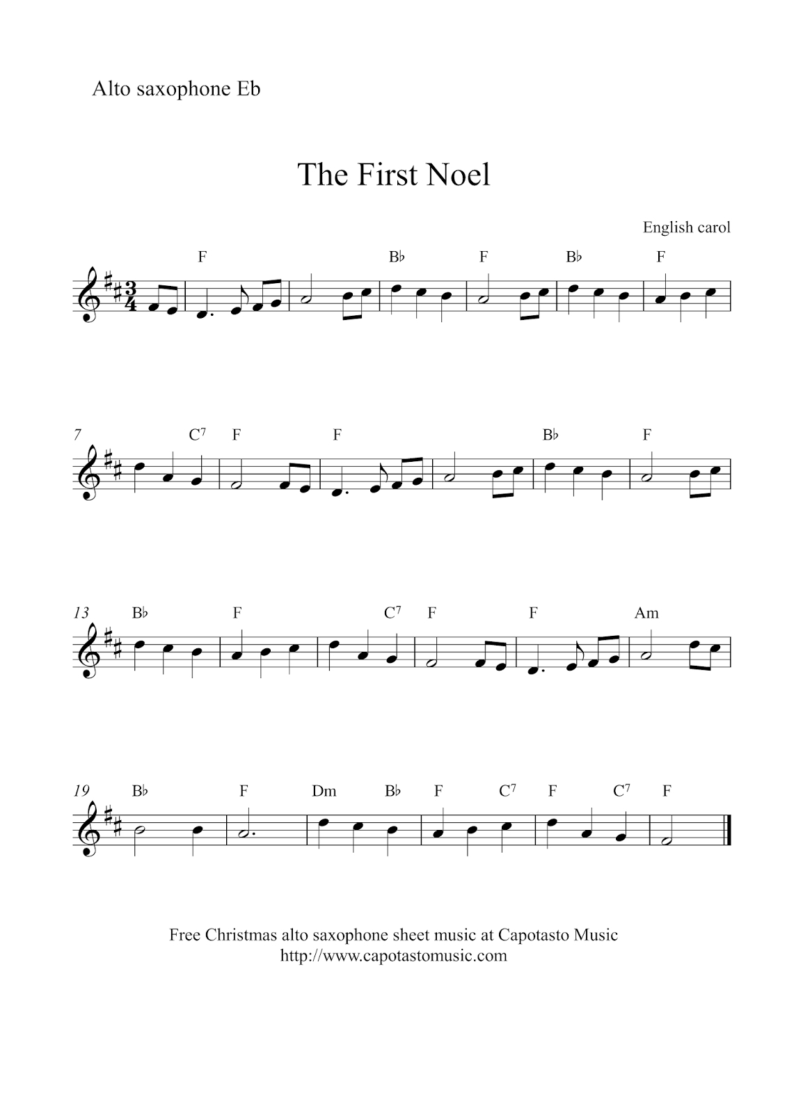 White Christmas Alto Sax Sheet Music - Tgs A.åž. intended for Free Printable Sheet Music For Alto Saxophone