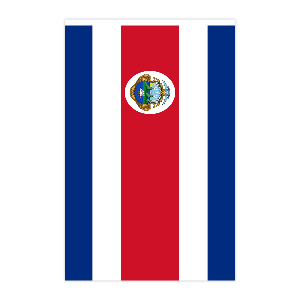 Wholesale Custom String National Flags Polyester Material Costa Rica Flag 14*21 Cm with regard to Printable Costa Rican Flag