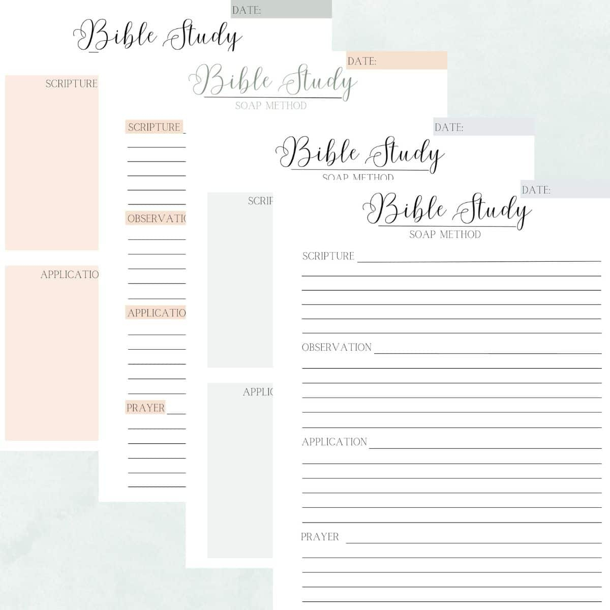Your Free Printables For Soap Bible Study Method! regarding Soap Bible Study Method Free Printable