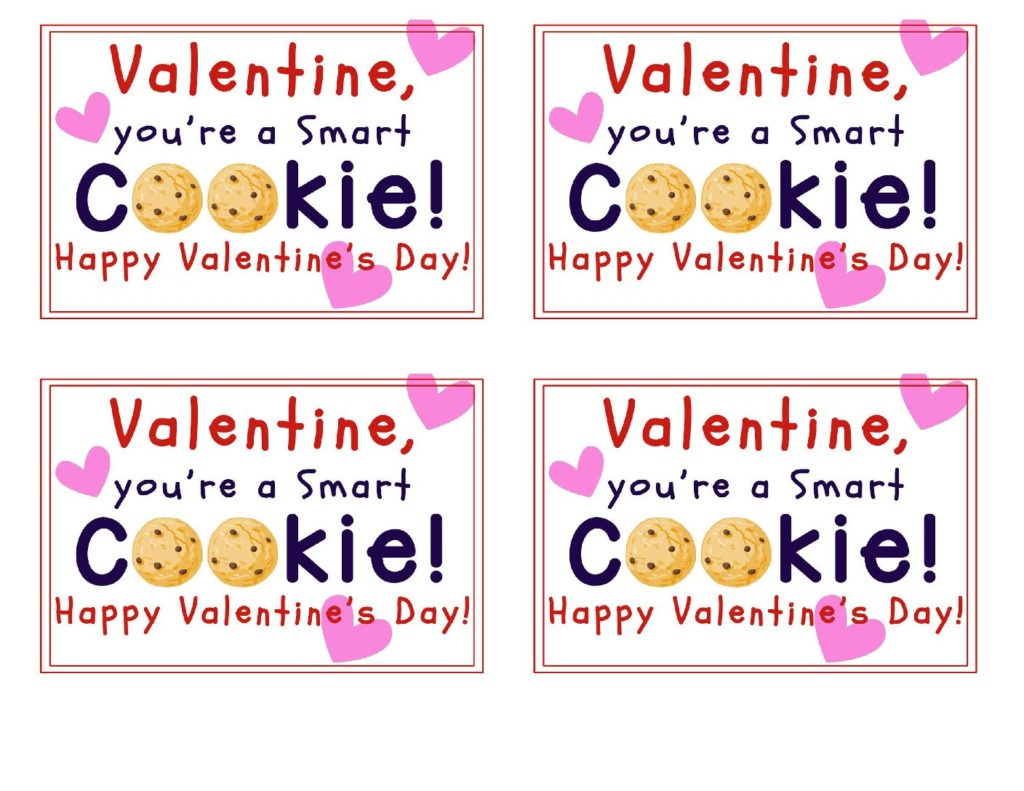 You&amp;#039;Re A Smart Cookie Printable Valentines - Your Everyday Family in Free Printable Smart Cookie Valentine